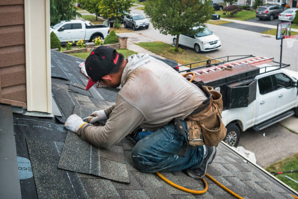 Professional Roofing technician working in Matamoras, PA